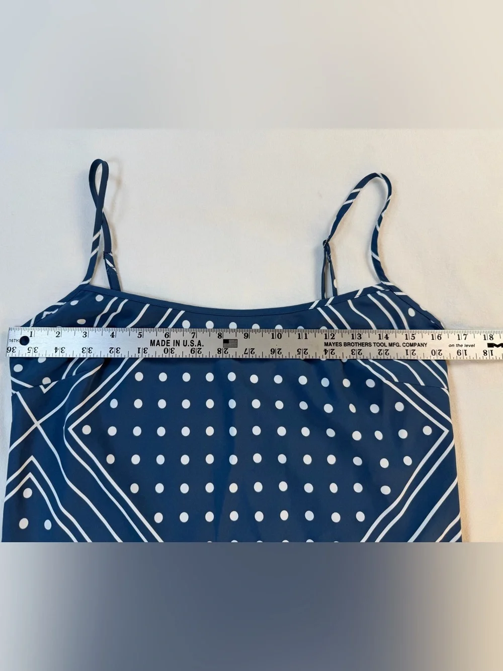 Abercrombie & Fitch Navy and White Polkadot and Stripe Slip Maxi Dress NWT